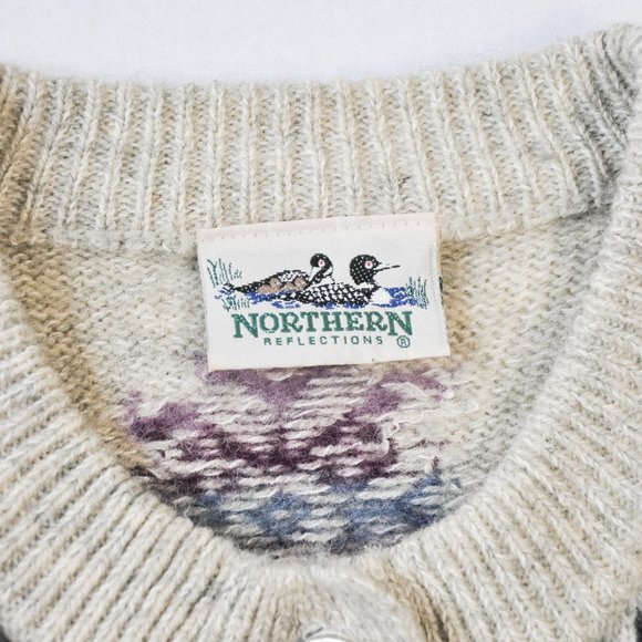 Vintage Northern Reflections Wool Cardigan - Picture 7 of 7